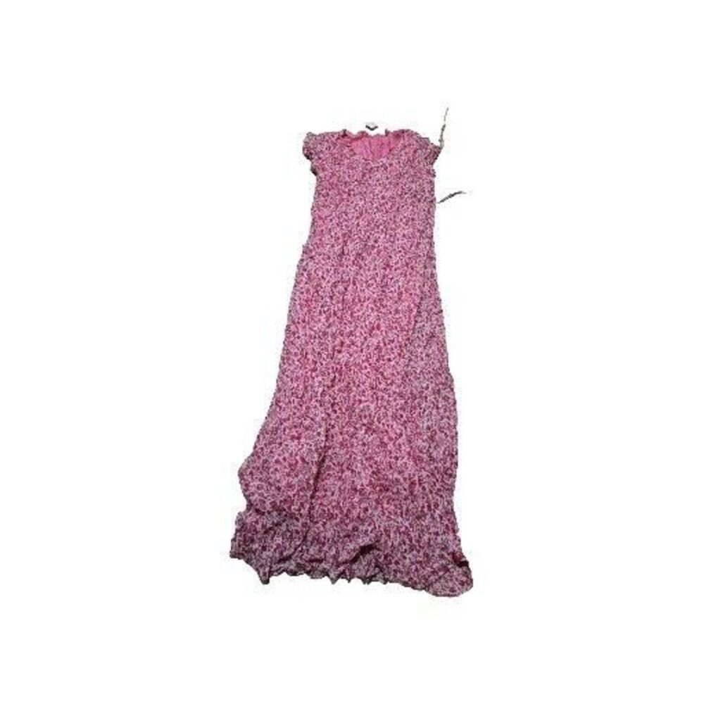 mimi Me maternity Dress Pink Floral Size Medium Nwt Fully Lined Flowy Beautiful